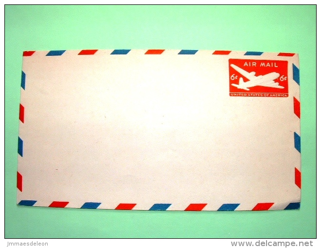 USA 1950 Stationery Stamped Cover - 6c - Plane - 1941-60
