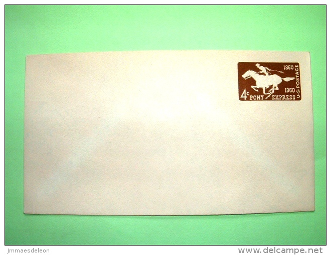 USA 1960 Stationery Stamped Cover - 4c - Pony Express - Horse - 1941-60