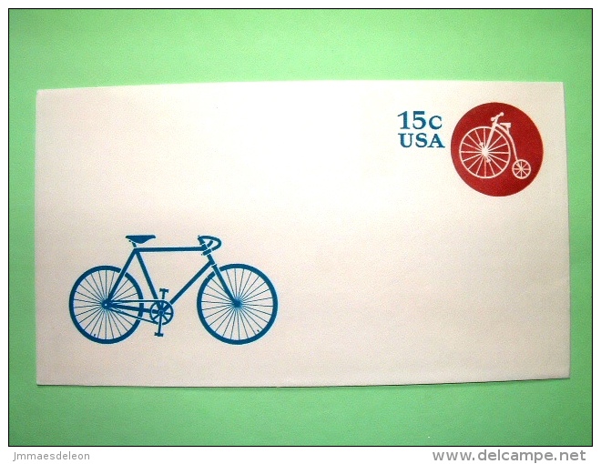 USA 1980 Stationery Stamped Cover - 15c - Bicycle - 1961-80