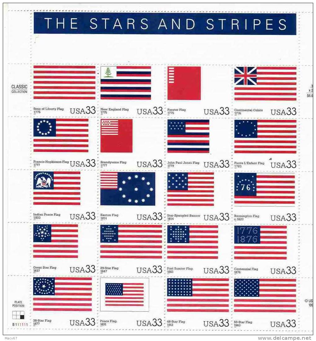 U.S. 3403  **  HISTORICAL FLAGS - Sheets