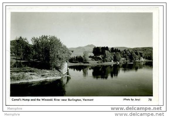 VT BURLINGTON Camel's Hump And Winooski River  Real Photo Mint - Burlington