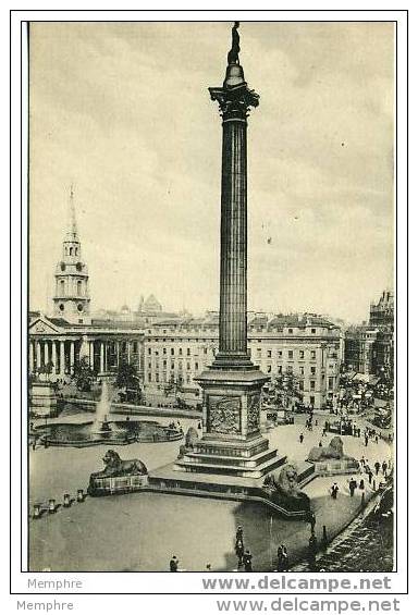 Trafalgar Square And Nelson Column  Tuck's  &laquo;Collo-Photo&raquo; Series 1 No 1567 - Trafalgar Square