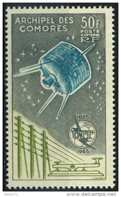 France : Comores Poste Aérienne N° 14 X Année 1965 - Luftpost