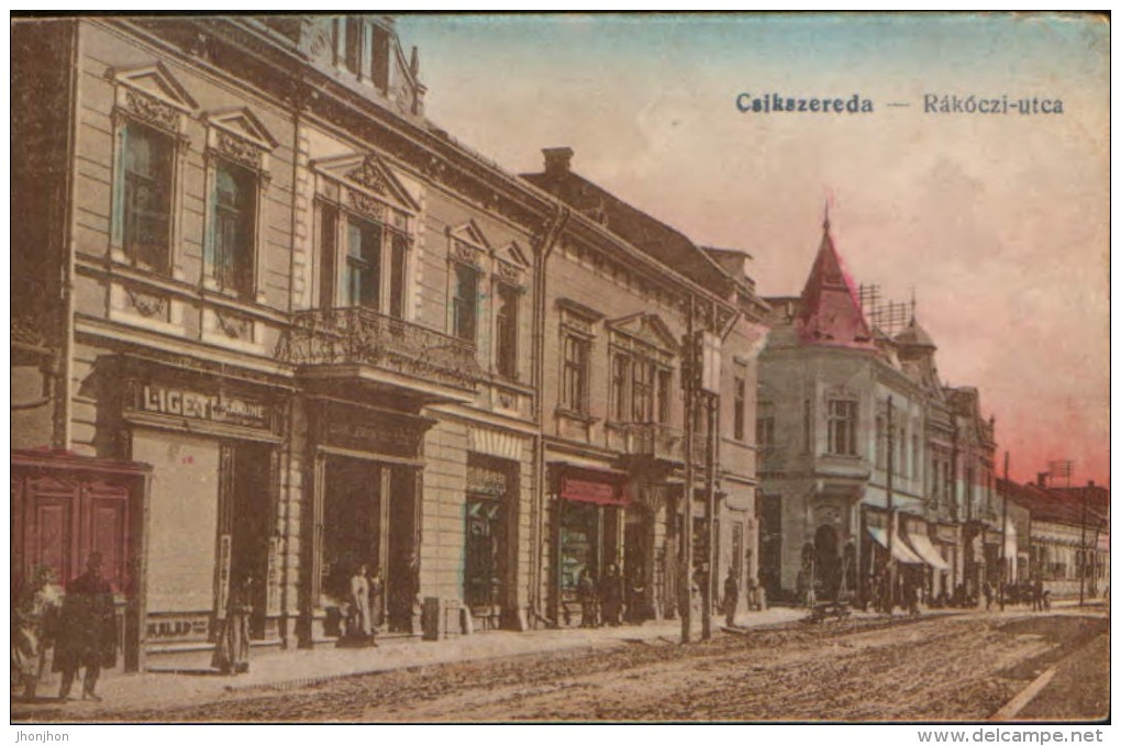 Romania- Postcard Unused Cca. 1915 -Miercurea Ciuc(Csikszereda) - Rakoczi Street - 2/scans - Romania