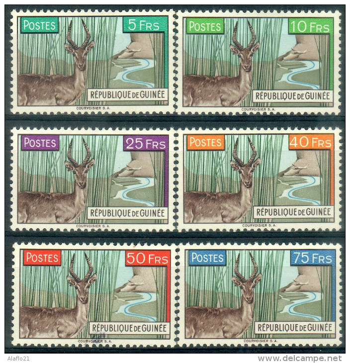 #3 - GUINEE - N° 54 à 59 - NEUFS - LUXE - ANTILOPE - FAUNE - Guinée (1958-...)