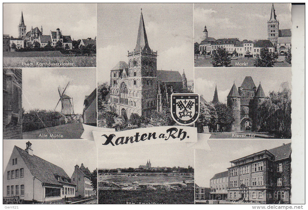 4232 XANTEN, Mehrbildkarte, Druckstelle - Xanten