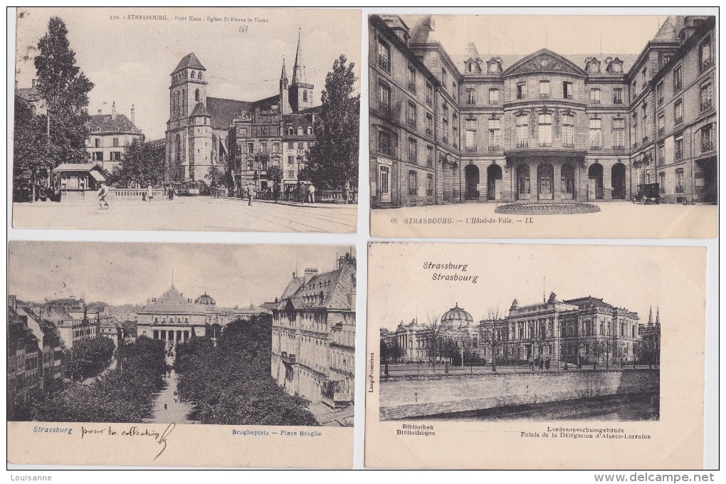 -   Lot  De  20  CPA  DE  STRASBOURG  - Toutes Scanées - 5 - 99 Postales