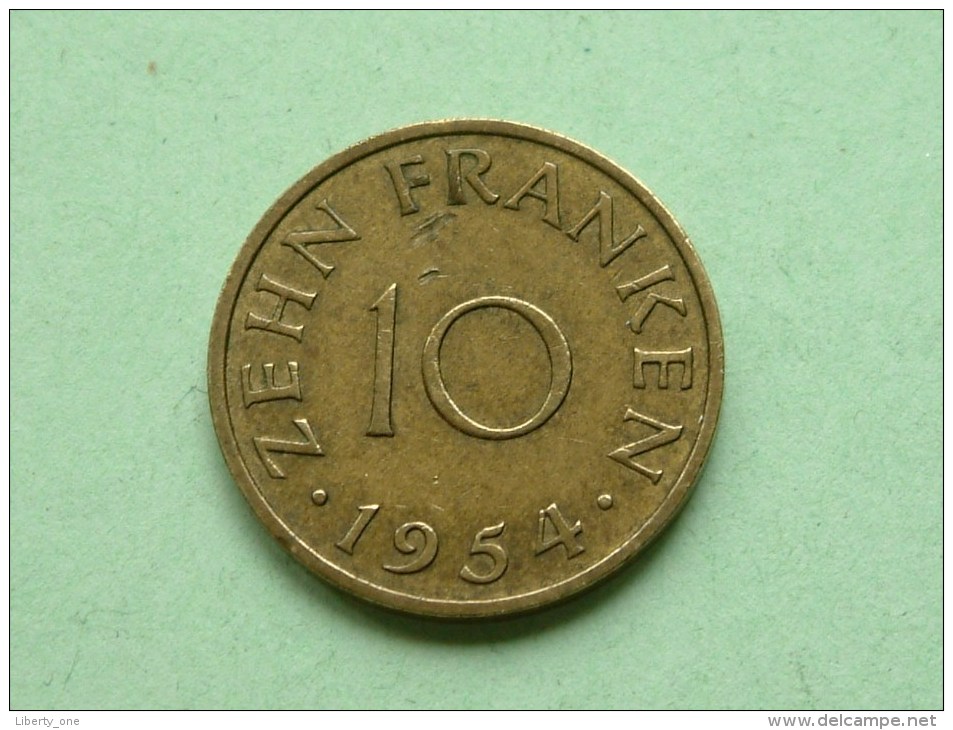 1954 - 10 / Zehn Franken / KM 1 ( Uncleaned Coin / For Grade, Please See Photo ) !! - 10 Franchi