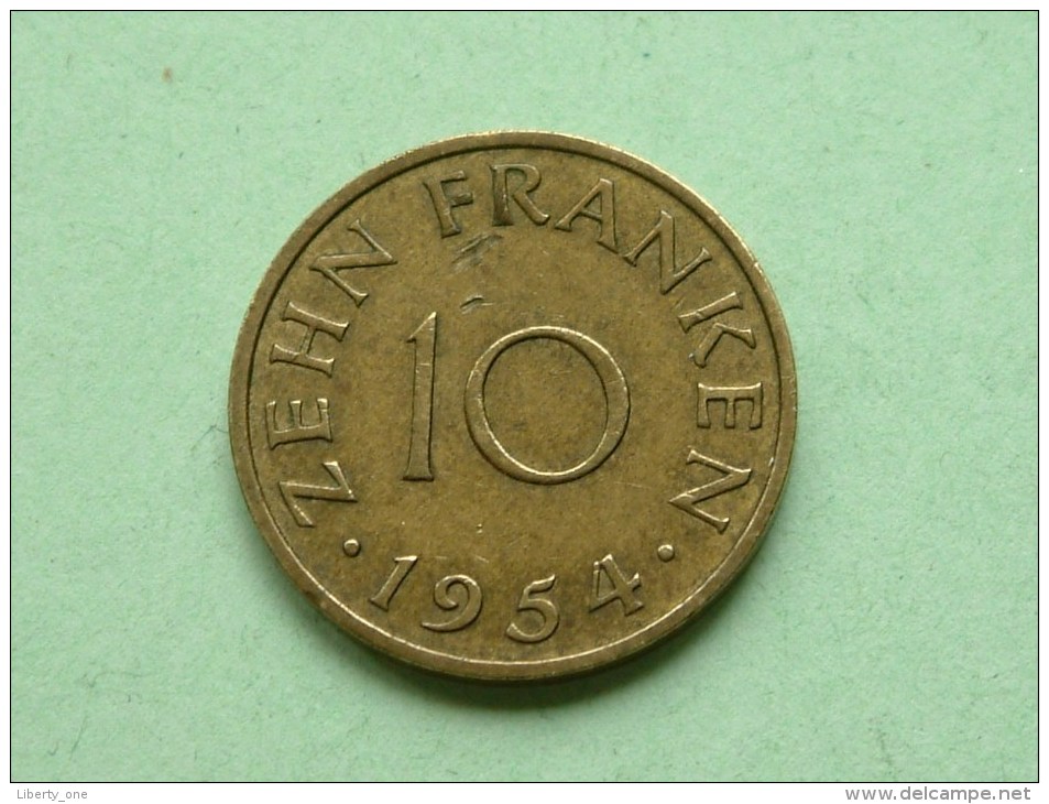 1954 - 10 / Zehn Franken / KM 1 ( Uncleaned Coin / For Grade, Please See Photo ) !! - 10 Franken