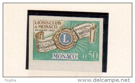 Raro Lions  Monaco 1963  Prova Colore 0.50 Senza Dentelli - Rotary, Lions Club