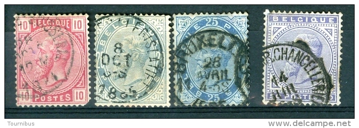 N° 38-41 Obl  - 1883 - 1883 Leopold II