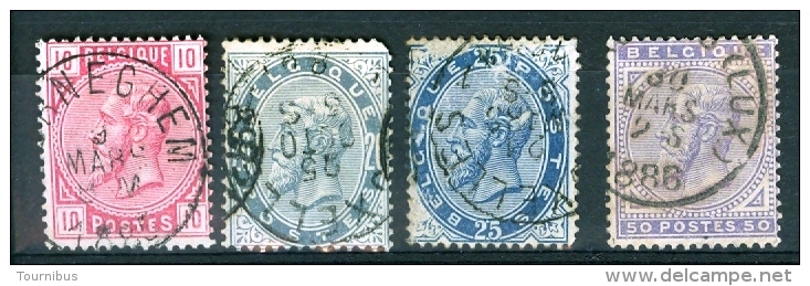 N° 38-41 Obl  - 1883 - 1883 Leopold II