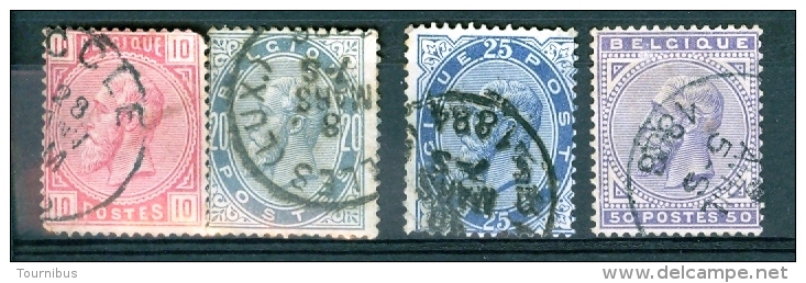 N° 38-41 Obl  - 1883 - 1883 Léopold II