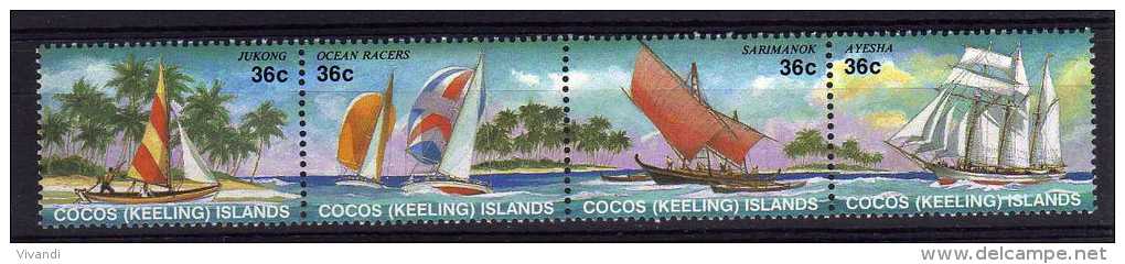 Cocos (Keeling) Islands - 1987 - Sailing Craft - MNH - Cocos (Keeling) Islands