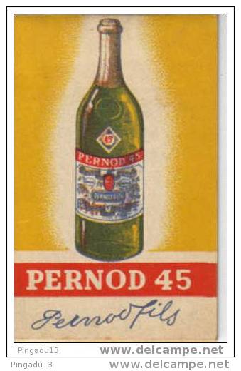 Au Plus Rapide Petit Carnet Pernod 45 Pernod Fils Anis? Pastis? - Advertising