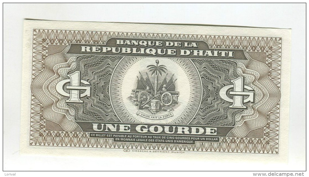 1 GOURDE NEUF   3 - Haïti