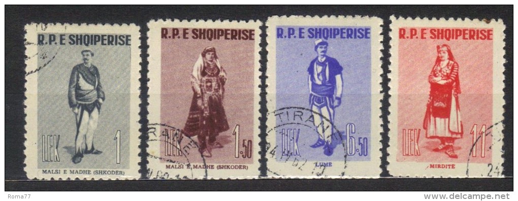 R101 - ALBANIA 1961 ,  Serie N. 645/648 - Albanien