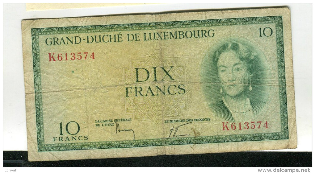 10 FRANCS TB 8 - Luxembourg