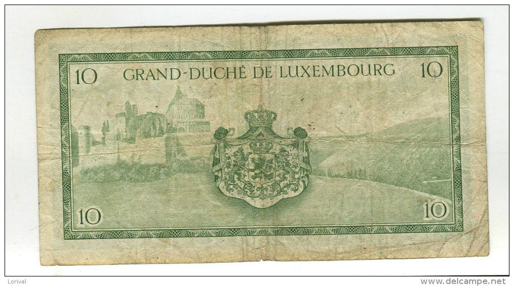 10 FRANCS TB 8 - Luxemburg