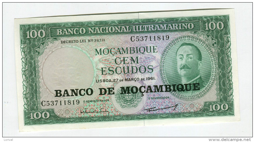 100 ESCUDOS  NEUF  8 - Mozambique