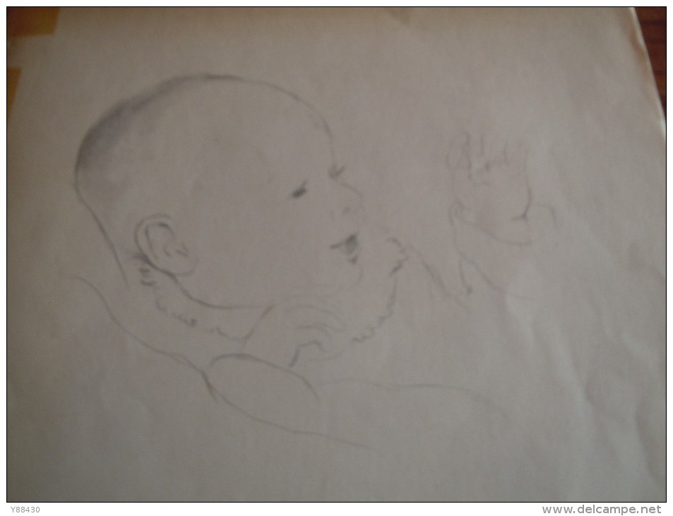 Dessin De Edmond SIGRIST - 1882 / 1947 - Dessin D'Enfant - Editeurs Lematte & Boinot 1936 - Réf. Perso: N°3 - Disegni