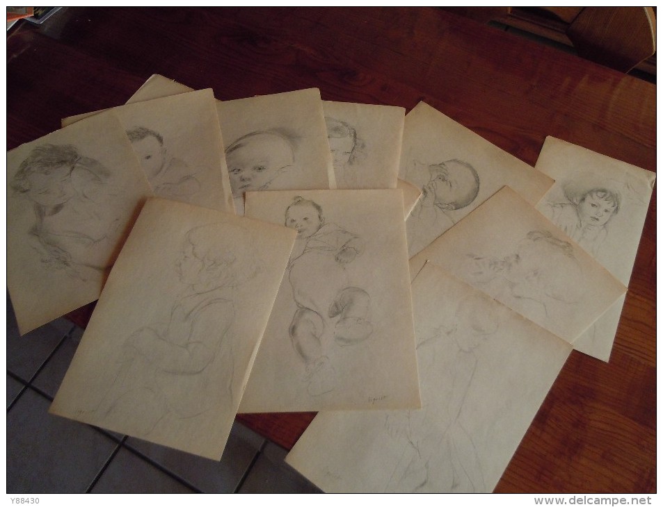 Dessin De Edmond SIGRIST - 1882 / 1947 - Dessin D'Enfant - Editeurs Lematte & Boinot 1936 - Réf.perso. N°8 - Dessins