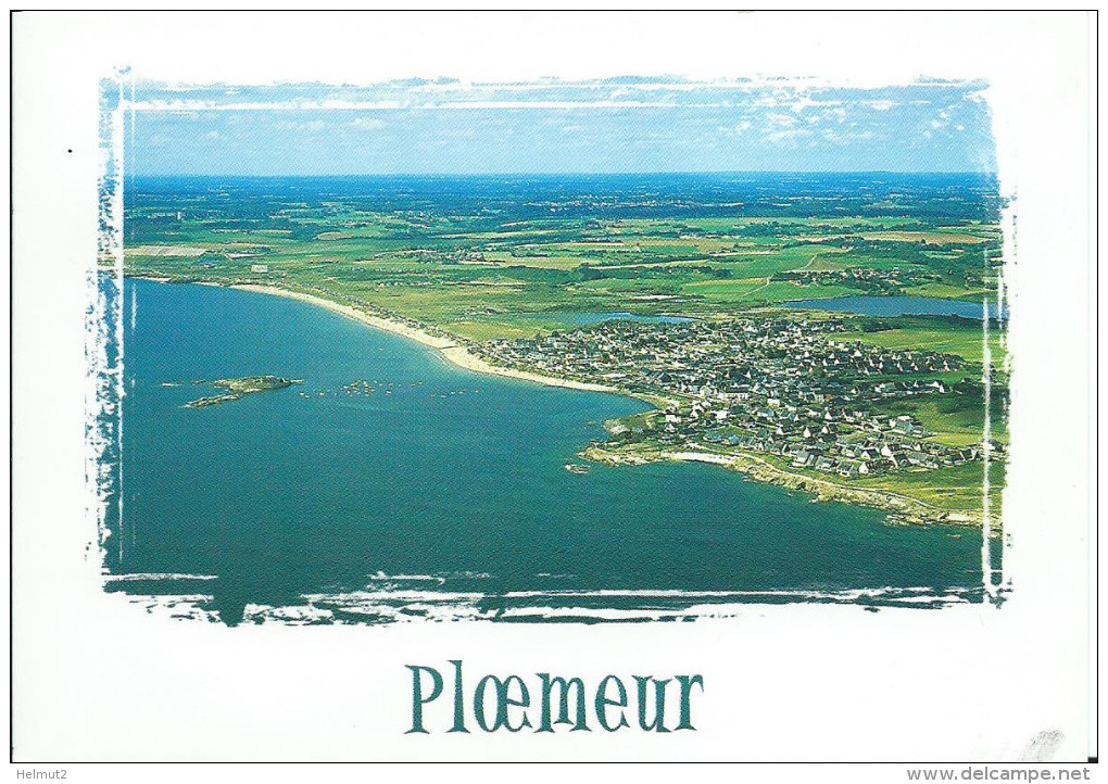 PLOEMEUR (Morbihan 56) Couleurs De Bretagne - Vue Aérienne (plan RARE Circulé Voir Détails 2scan) MW747 - Ploemeur