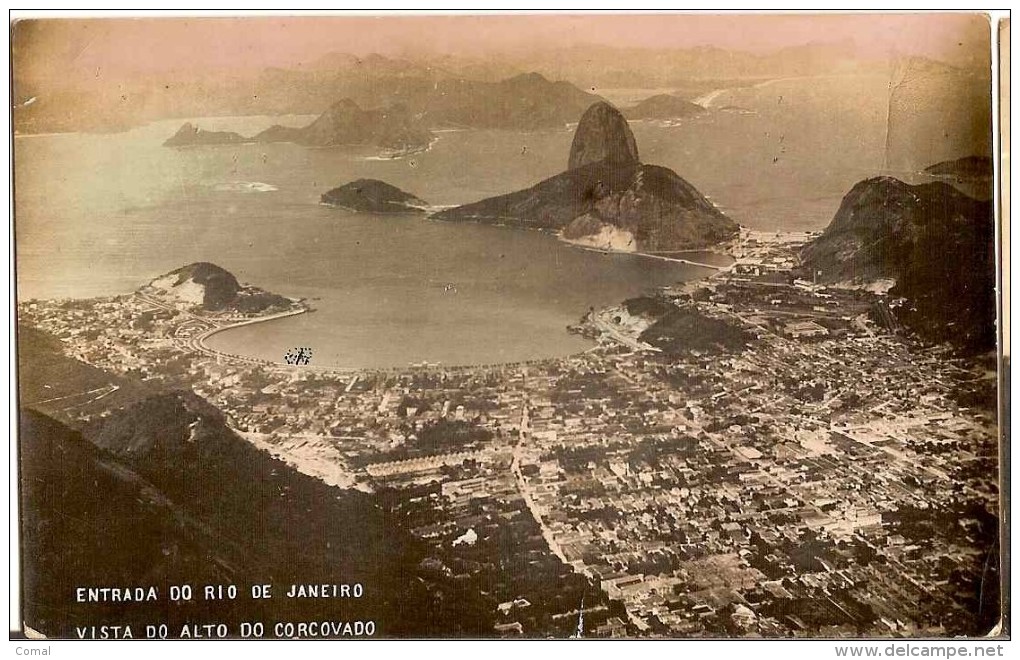 CPA - BRESIL - Entrada Do Rio De Janeiro Vista Alto Do Corcovaro - Voyagée Sur Le Lutétia - - Rio De Janeiro