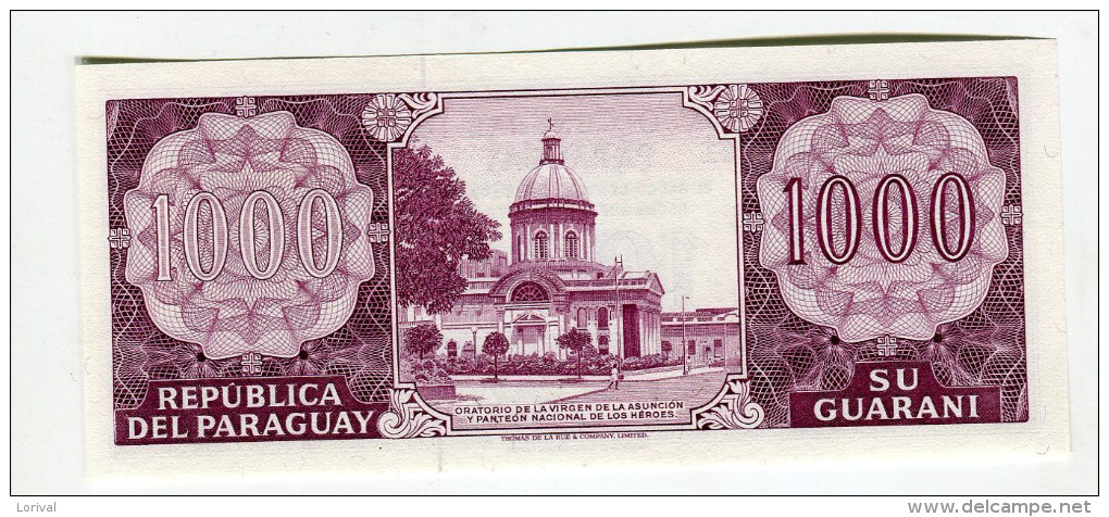 1000 GUARANIES NEUF  7 - Paraguay