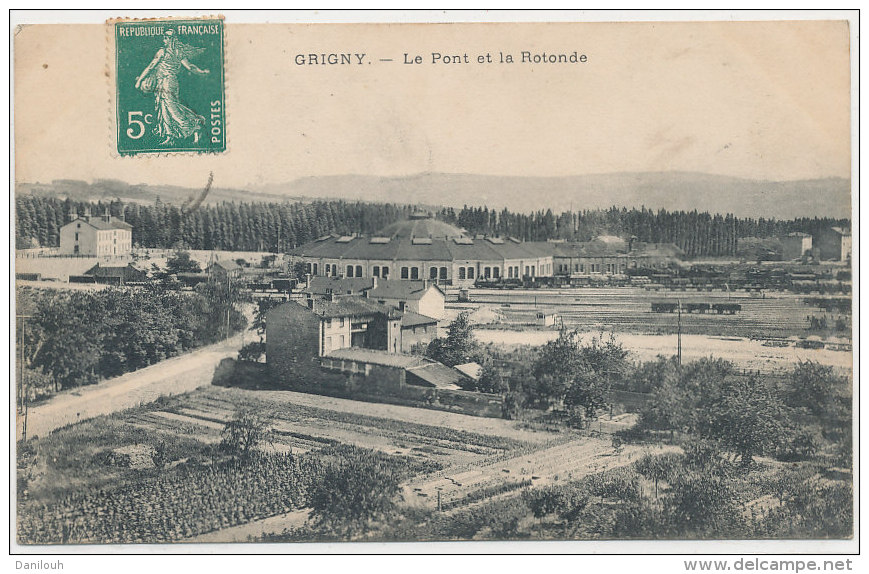 69 // GRIGNY  Le Pont Et La Rotonde - Grigny