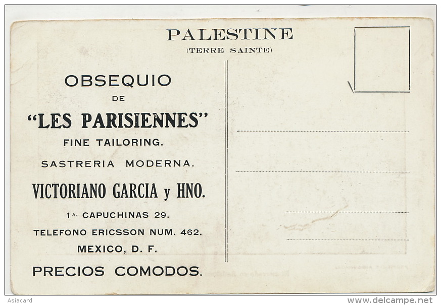 El Mercado En Betlehem Palestina Mexican Postcard Advert Les Parisiennes ( Barcelonnette ? ) Mexico - Palestine