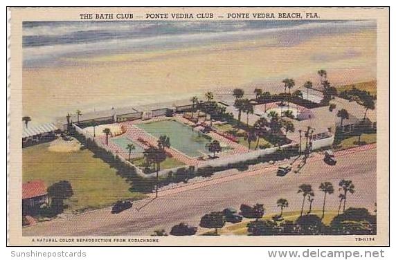 Florida Ponte Verda Beach The Bath Club Ponte Verda Club Curteich - Jacksonville
