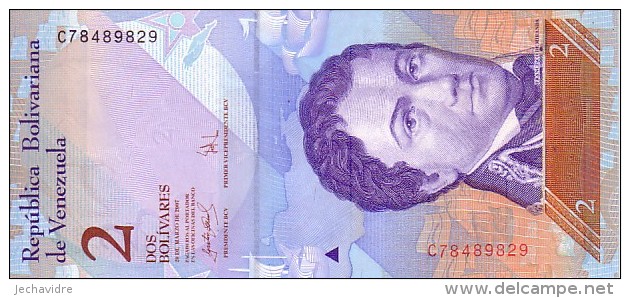 VENEZUELA     2 Bolivares  Daté Du 20 Mars 2007  Pick 88     ***** BILLET  NEUF ***** - Venezuela