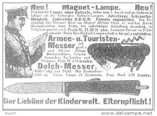 2 couteaux armée allemande :  MERCATOR solingen et VICTORINOX