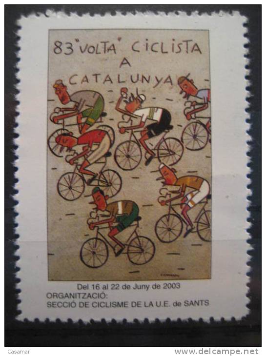 SPAIN 2003 Perforated Volta Tour Giro Vuelta Cycling Cyclisme Bicycle Poster Stamp Label Vignette Viñeta - Cyclisme