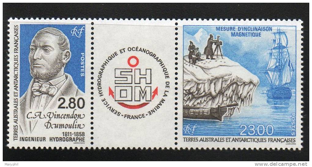 LOT 598 - T.A.A.F N° 193a** - Adrien VINCENDON DUMOULIN (hydrographe Et Voilier) - Cote 13.20 € - Explorateurs