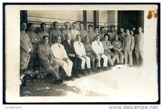 PARAGUAY Teachers & Pupils At Superior School Of War Photo Postcard 1921 VF - Paraguay