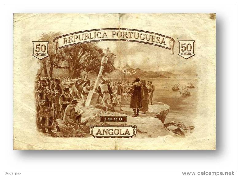 ANGOLA - A Célebre RITA - 50 CENTAVOS - 1923 - P 63 - SÉRIE H/3 - Portugal - Angola