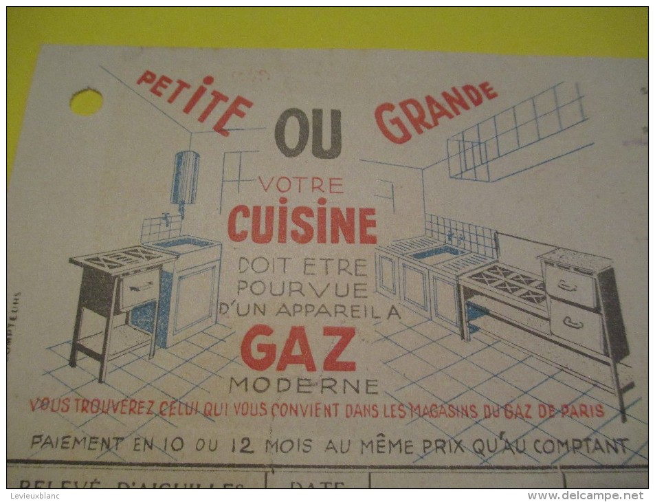 Quittance D´Abonnement / Société Du Gaz De Paris/ 1935       GEF26 - Elektriciteit En Gas