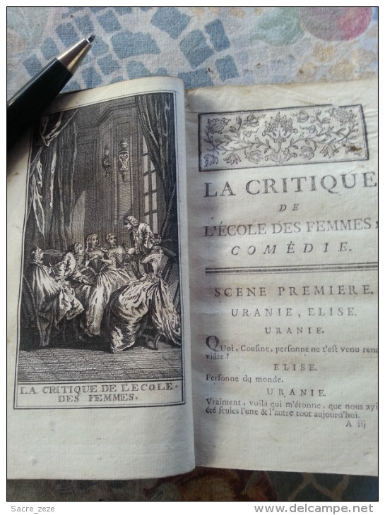 OEUVRES DE MOLIERE TOME 3 AVEC FIGURES- 1774 - 1701-1800