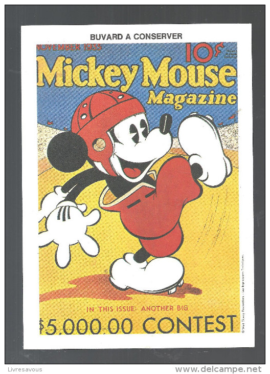 Buvard TMickey Mouse Magazine Walt Dysney Productions - Kino & Theater