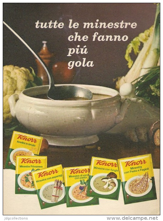 # MINESTRE KNORR UNILEVER Heilbronn Germany 1950s Advert Pubblicità Publicitè Publicidad Reklame Food Soup Suppe Soup - Poster & Plakate