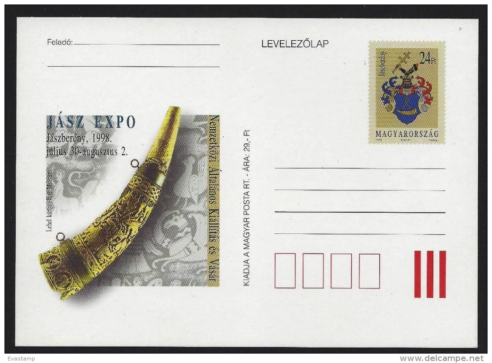 HUNGARY - 1998.Postal Stationery - Jasz Expo Cat. No:1538. MNH!!! - Ganzsachen