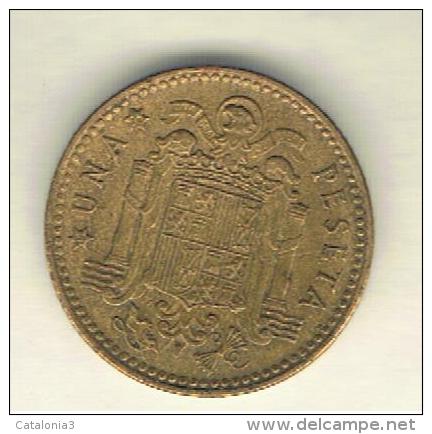 1 Peseta 1953*56 - 25 Centimos