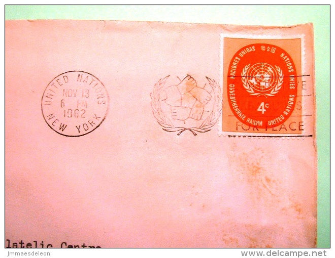 United Nations New York (USA) 1962 Cover To Baltimore - Emblem - Hands Cancel - Storia Postale