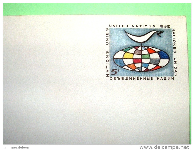 United Nations New York (USA) 1963 Stationery Stamped Enveloppe - 5c - Unused - Earth Globe - Dove - Storia Postale