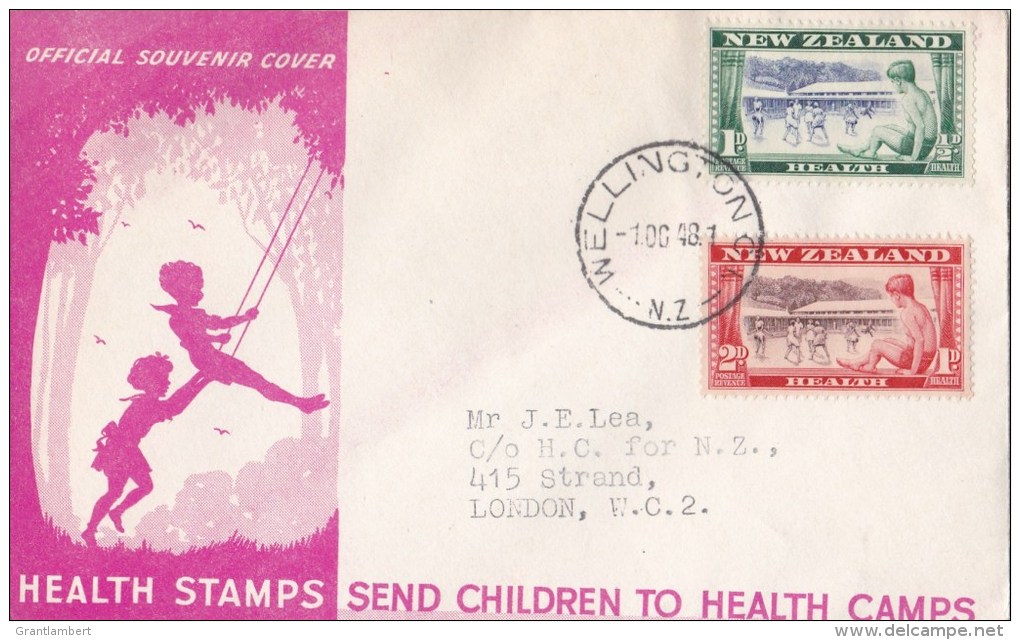 New Zealand 1948 Health FDC - FDC