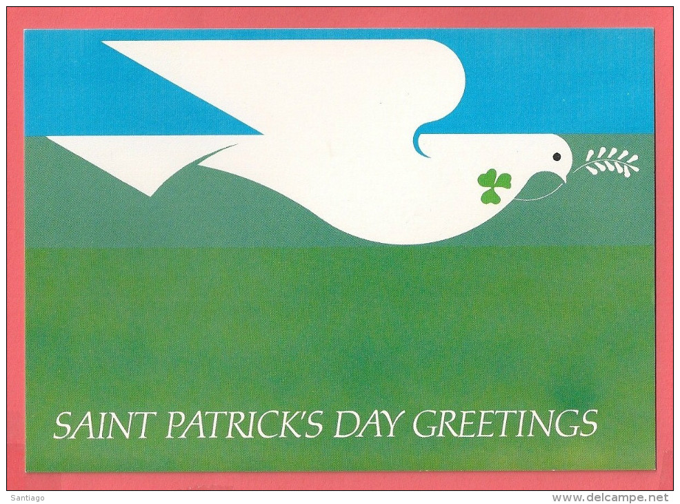Postcards / Carta Poist : St Patricks Day  - PSPC14 ( Dove - Duif  ) New - Ganzsachen