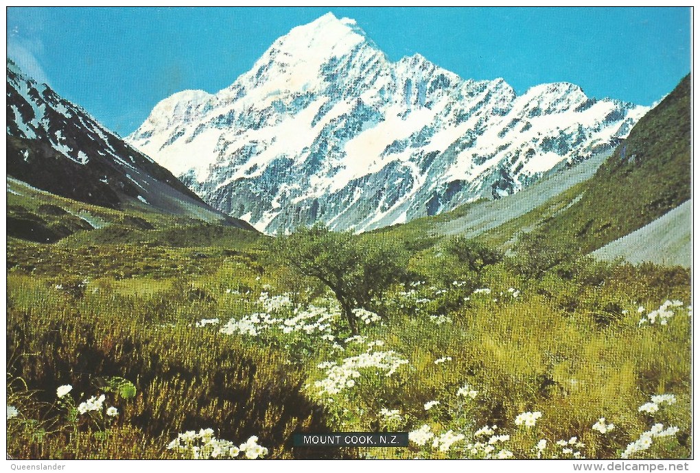 Mt Cook And The Hooker Valley P878  Tiki Card Pictorial Publications Ltd Hastings NZ  Front & Back Shown - New Zealand