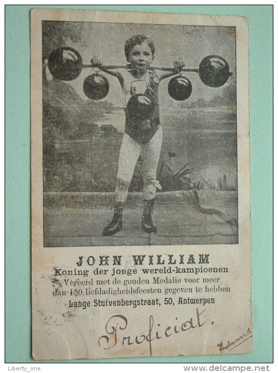 JOHN WILLIAM Koning Der Jonge Wereld Kampioenen ( Méér Dan 150 Liefdadigheidsfeesten ) 1906 ( Zie Foto Voor Details ) !! - Andere & Zonder Classificatie